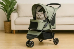 Poussette pour Chat – Promenades Sécurisées et Grand Confort