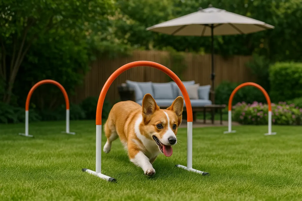 Arceaux Agility Chien – Kit Léger et Réglable pour Jardin
