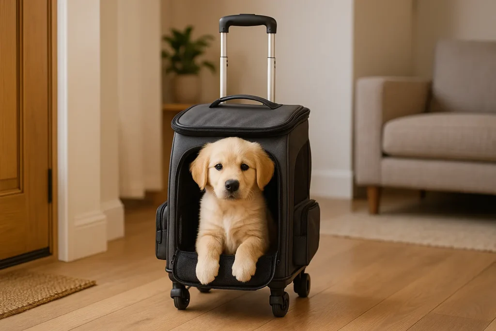 Sac de Transport à Roulettes pour Chien – Confort & Mobilité