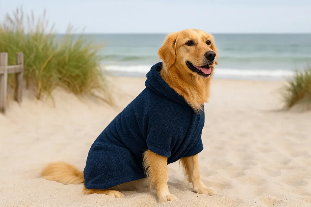 Peignoir Microfibre pour Chien – Doux, Absorbant, Anti-Odeur