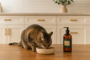 Huile de saumon chat – Vitalité, Poil & Appétit Naturels