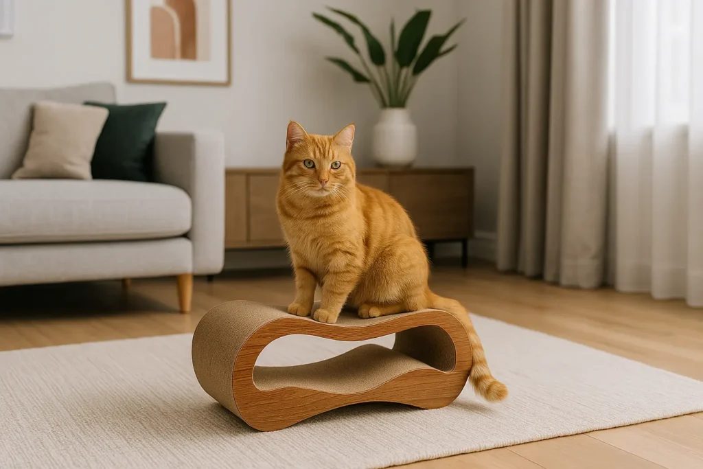 Griffoir Carton Recyclé pour Chat – Bien-être Naturel au Quotidien