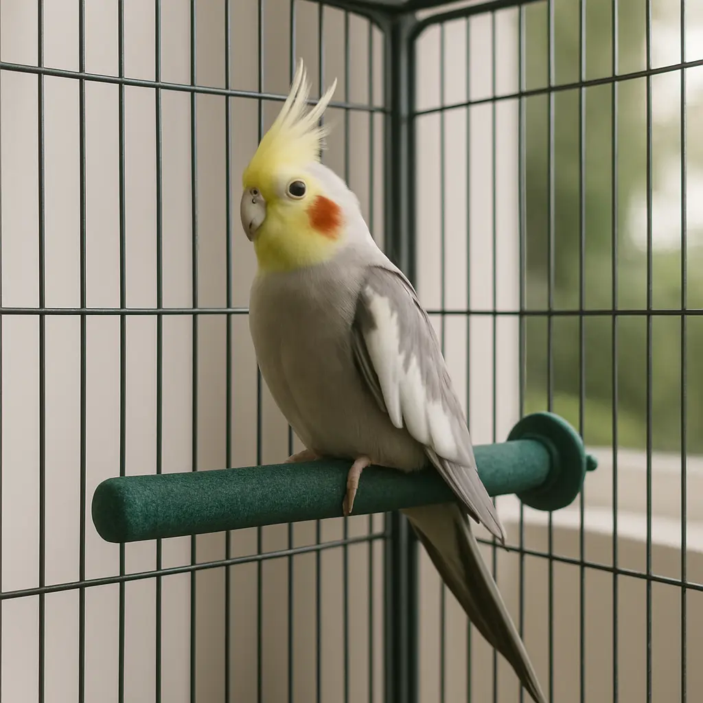 Perchoir Rugueux pour Calopsitte – Santé des Griffes et Bec