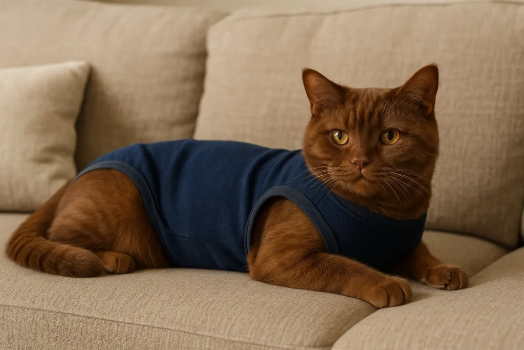 Combinaison Post-Stérilisation Chat – Confort et Protection