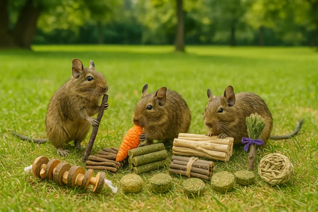 Jouet à Mâcher pour Octodon – Naturel et Sain pour Ses Dents