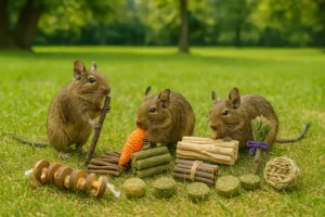 Jouet à Mâcher pour Octodon – Naturel et Sain pour Ses Dents