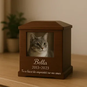 Urne Personnalisée pour Chat – Pour un Souvenir Apaisant