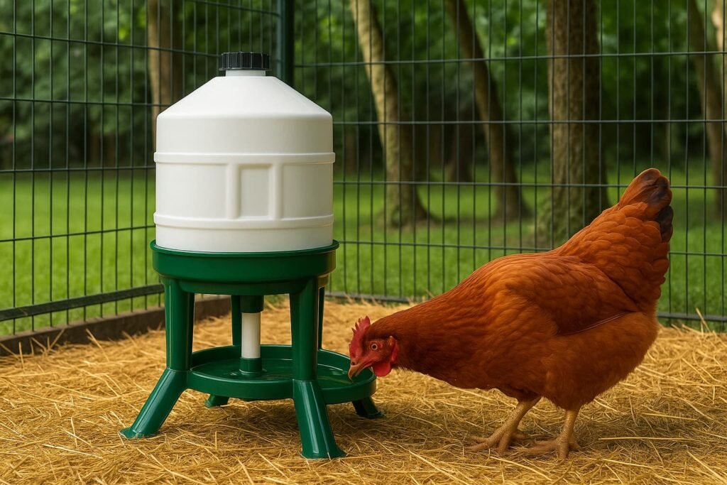 Abreuvoir Poule 30L sur Pieds – Grande Capacité Durable