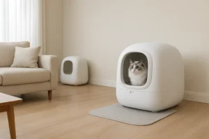 Litière Autonettoyante pour Chat – Maison Propre, Chat Heureux