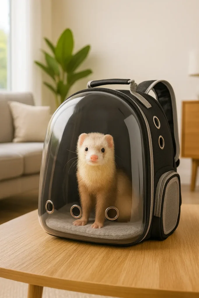 Sac à Dos pour Furet – Transport Pratique, Aéré, Confortable