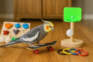 Kit d’Entraînement pour Calopsitte – Jouets Éducatifs