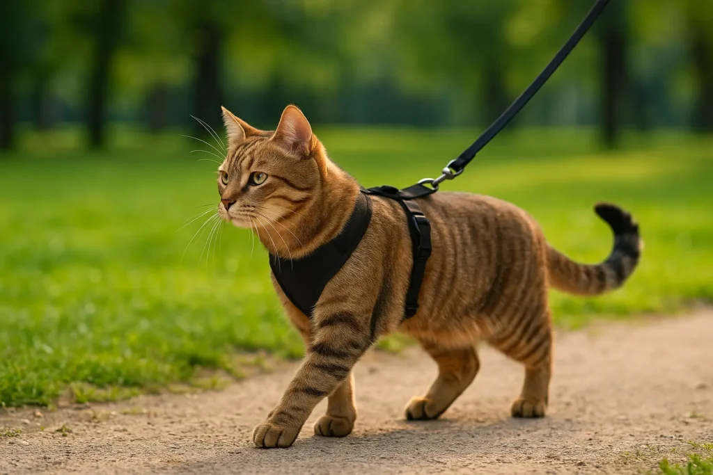 Harnais pour Chat avec Laisse – Confort et Sécurité