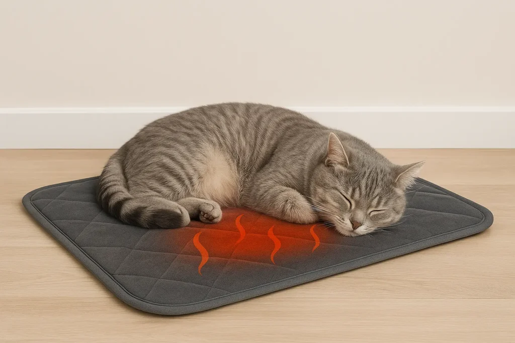 Coussin chauffant pour chat : chaleur douce et confort