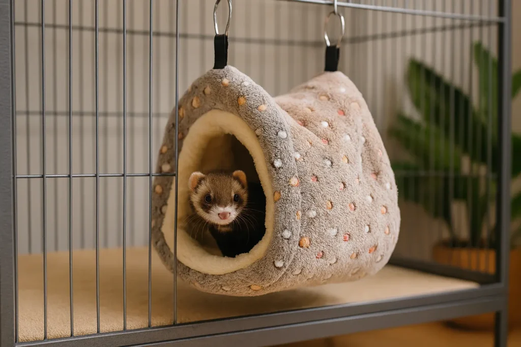 Tunnel Suspendu pour Furet : Douillet, Suspendu et Sécurisé