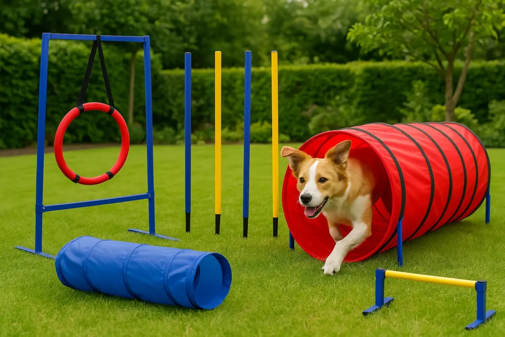 Kit Agility Chien – Tunnel, Slalom et Obstacle Réglable