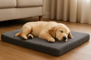 Coussin Réversible Chiot – Confort Doux Été/Hiver Lavable