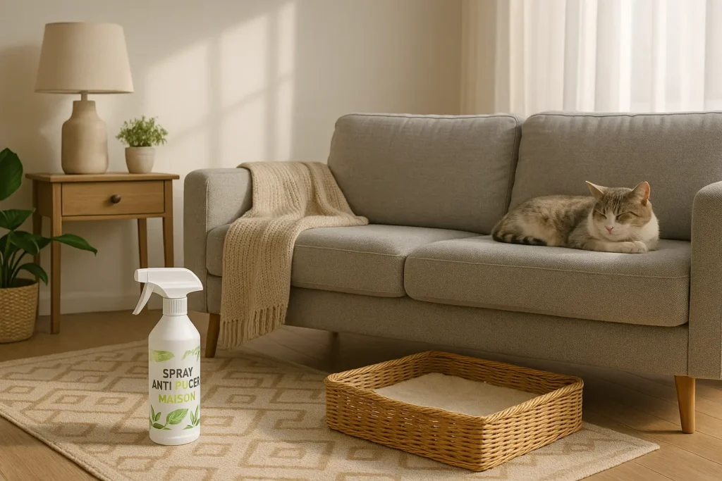 Spray anti puces maison – textiles & animaux