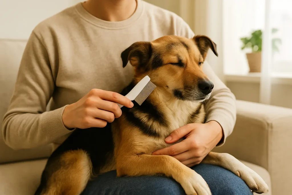 Peigne anti puce pour chien : contrôle & toilettage régulier