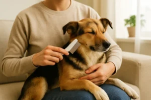 Peigne anti puce pour chien : contrôle & toilettage régulier