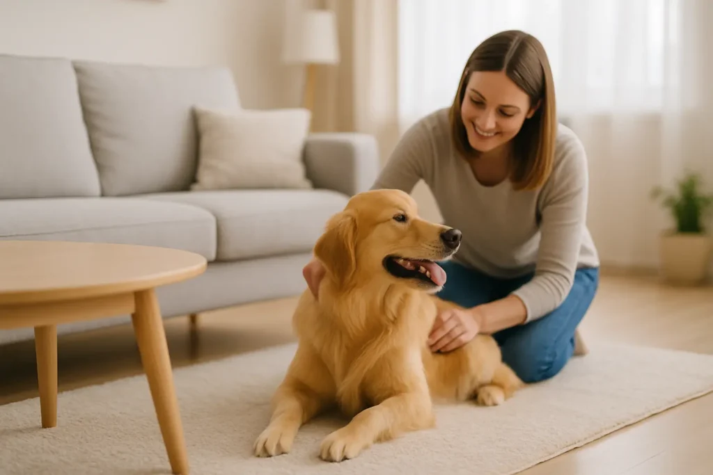 Peigne autonettoyant anti puce pour chien : toilettage