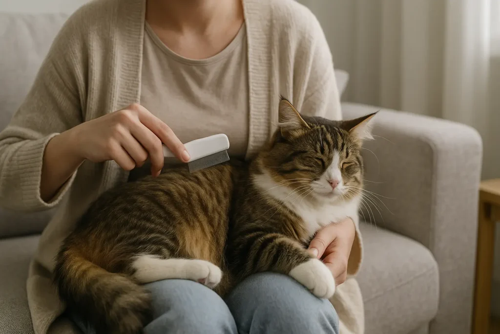 Peigne anti puce pour chat : hygiène, confort et prévention