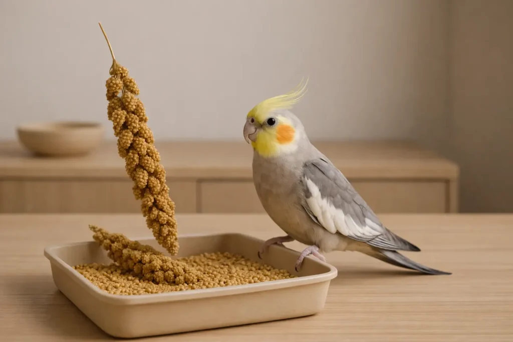 Millet en Grappe pour Calopsitte – Friandise Naturelle