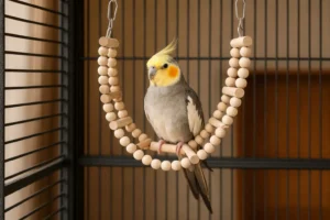 Pont en Bois pour Calopsitte – Échelle Suspendue et Ludique