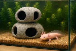 Cachette pour Axolotl en Céramique : Abri Sûr et Naturel