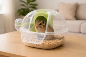 Boîte de Transport pour Octodon avec Roue et Abreuvoir