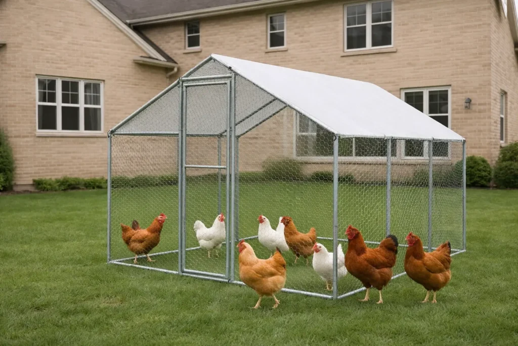 Enclos pour Poules – Espace Sécurisé, Imperméable & Pratique