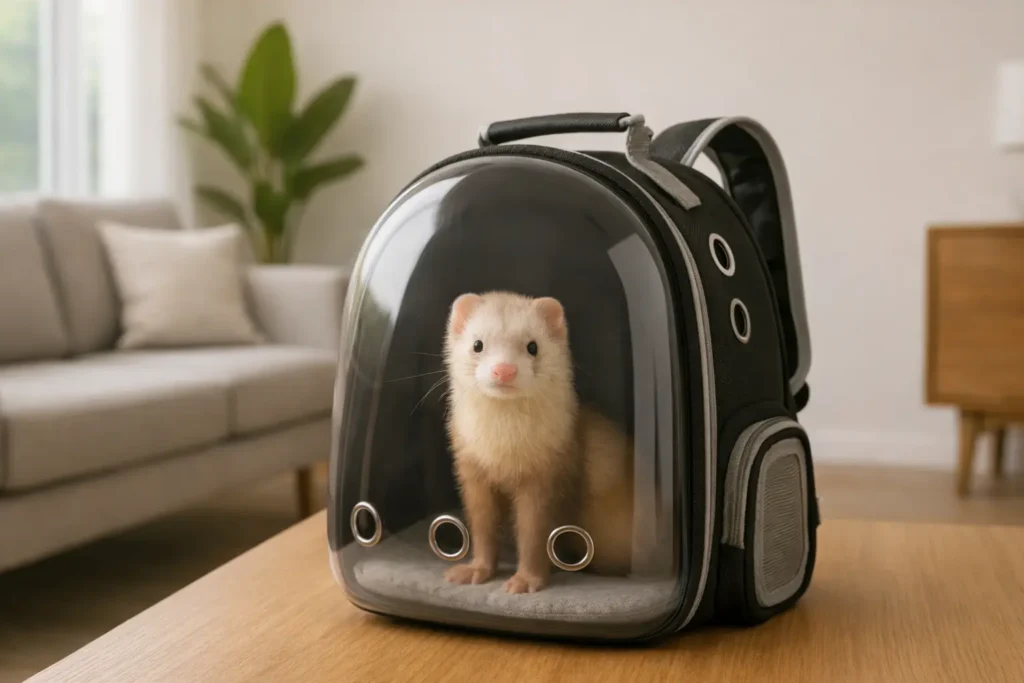 Sac à Dos pour Furet – Transport Pratique, Aéré, Confortable