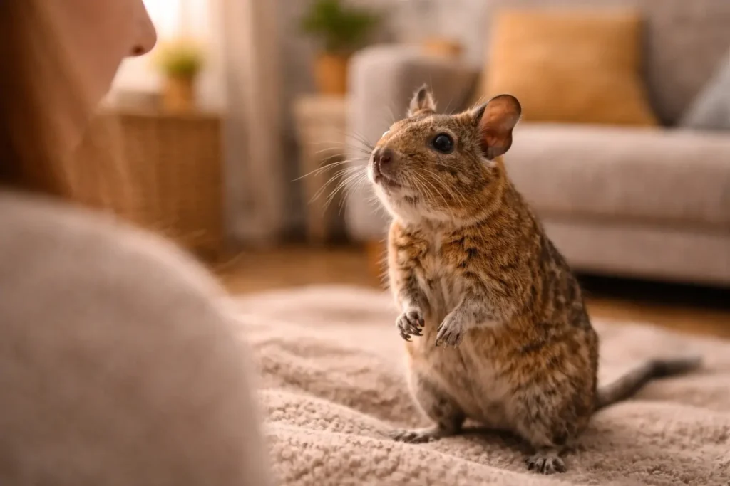 langage de l octodon communication comportement degu humain