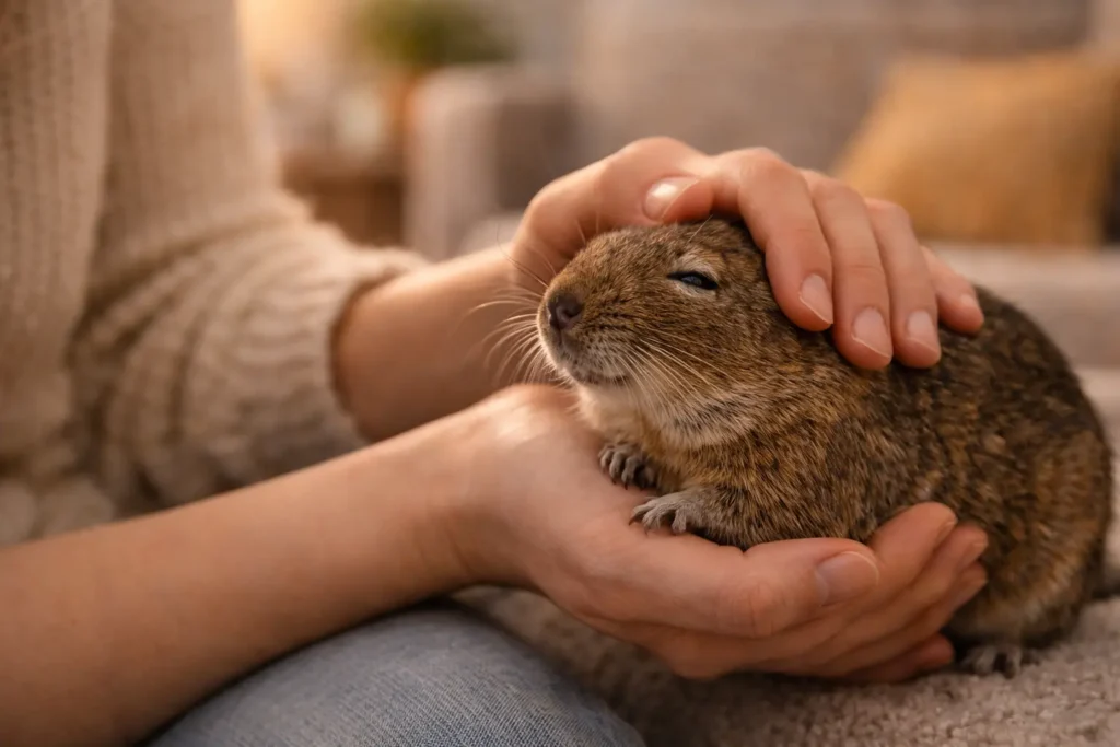 apprivoiser un octodon relation de confiance degu humain