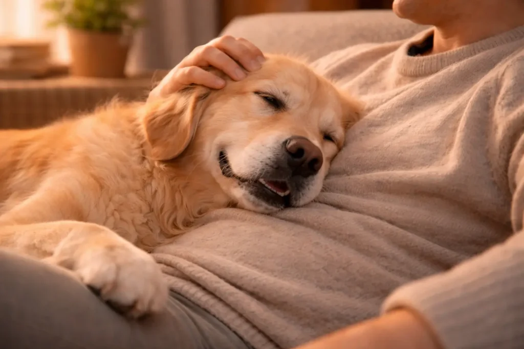 chien affectueux relation avec humain comportement chien domestique