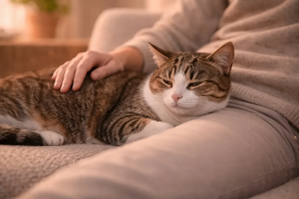 lien entre le chat et l humain relation apaisée chat domestique