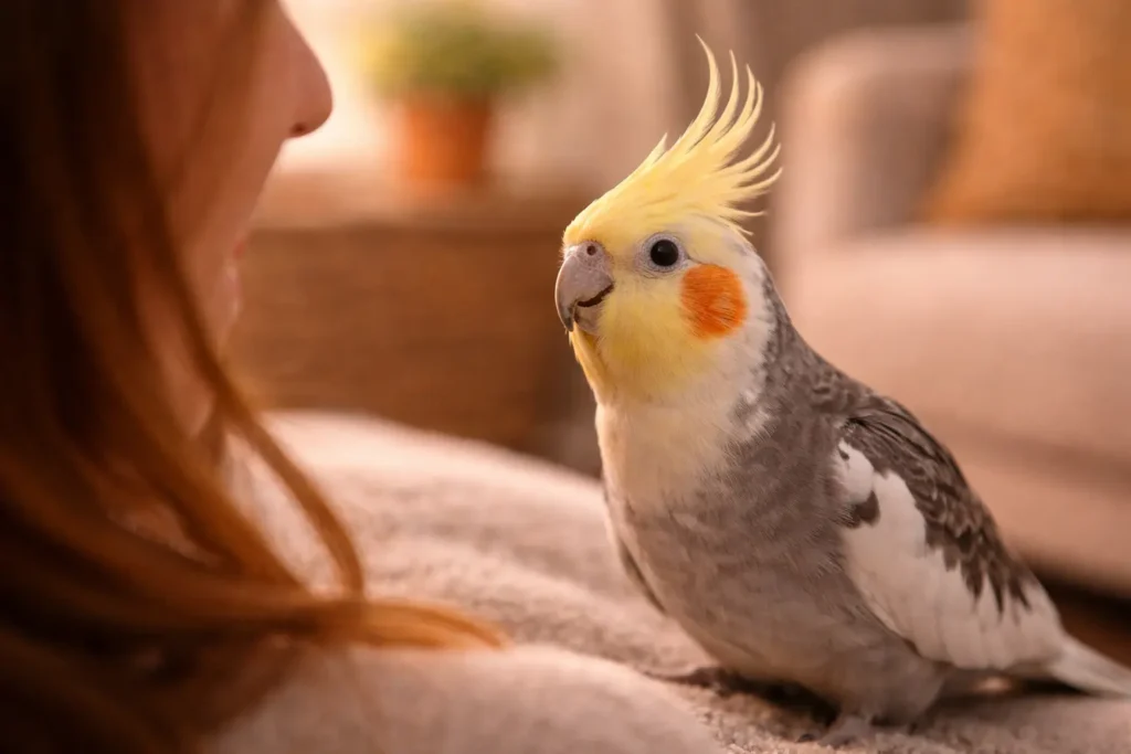 langage de la calopsitte communication huppe comportement oiseau