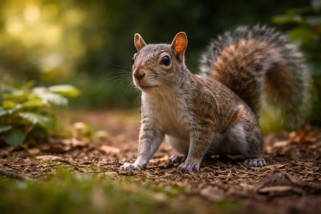 comportement écureuil communication posture vigilance