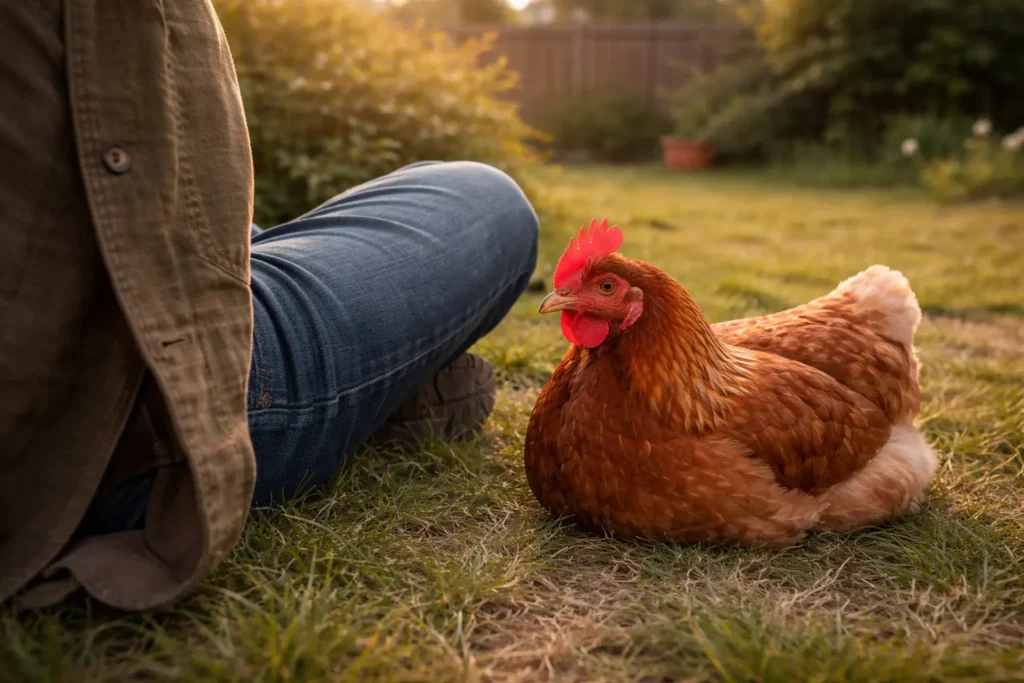 lien entre la poule et l humain relation apaisée poule domestique