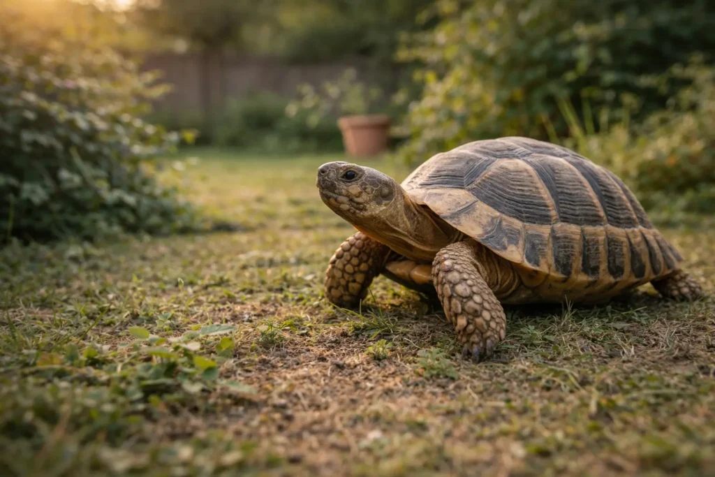comportement tortue terrestre communication tortue attitude observation