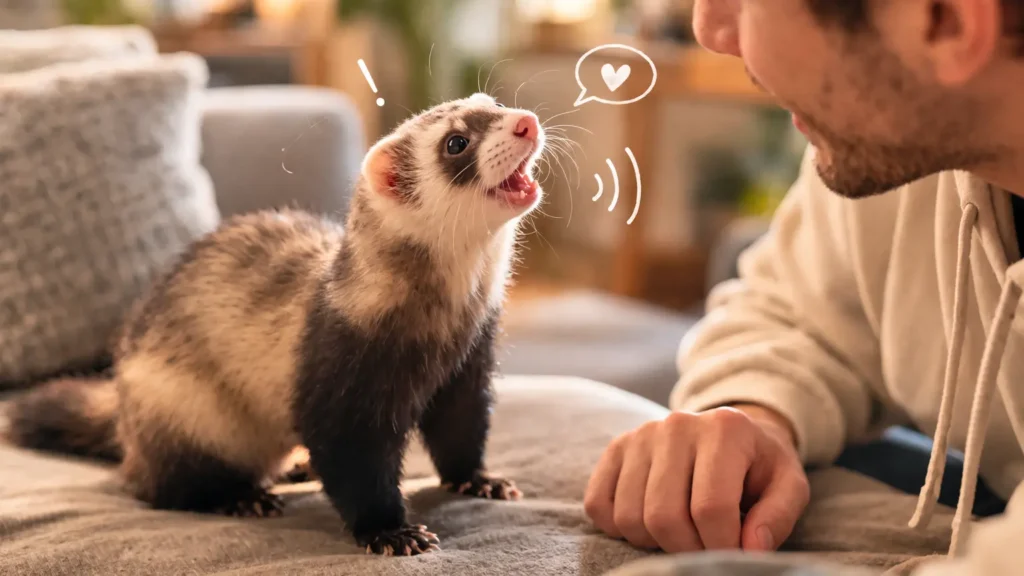 langage du furet communication comportement furet humain