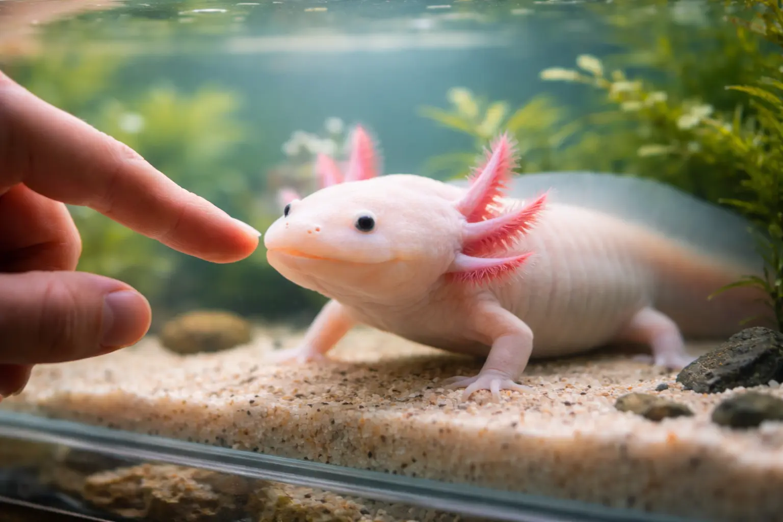 Relation entre l’axolotl et l’humain : peut-on créer un lien ?