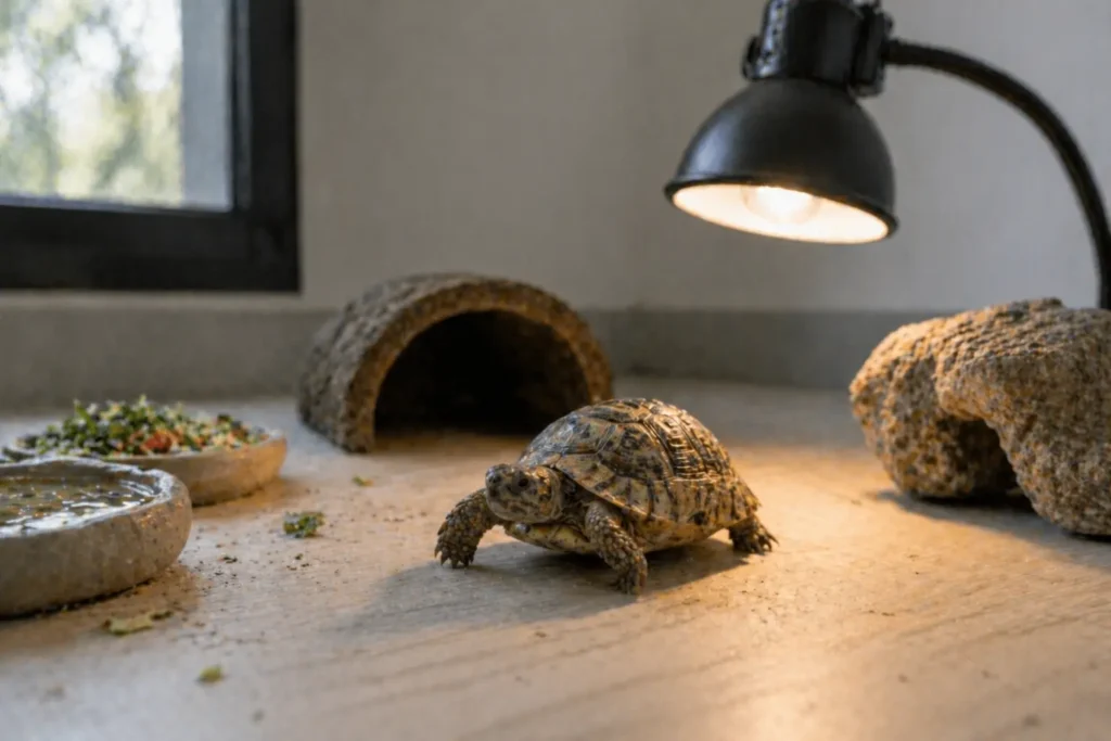 erreurs tortue terrestre environnement inadapté interieur