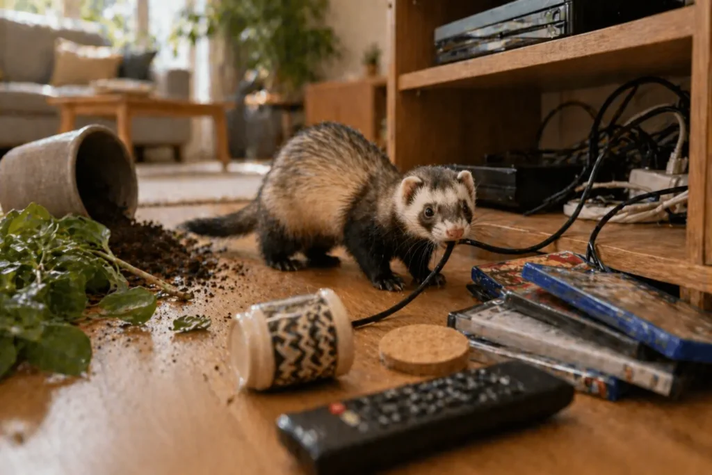 erreurs avec un furet comportement probleme maison