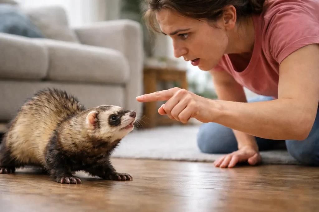 erreur interaction furet humain comportement stress