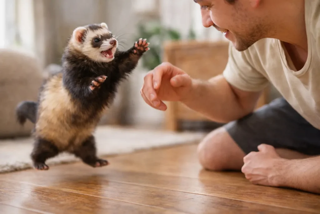 furet jeu interaction humain comportement joueur dynamique
