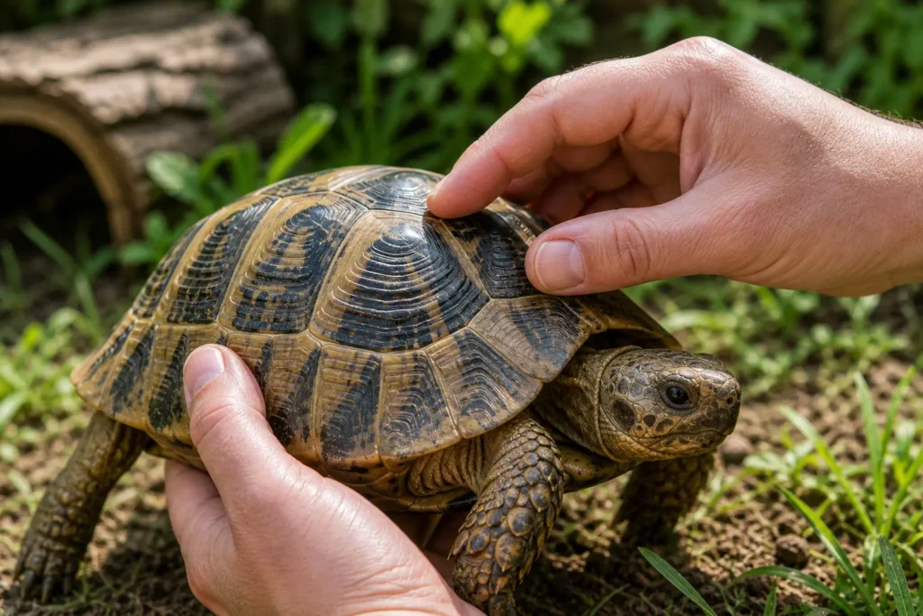 verification carapace tortue terrestre sante