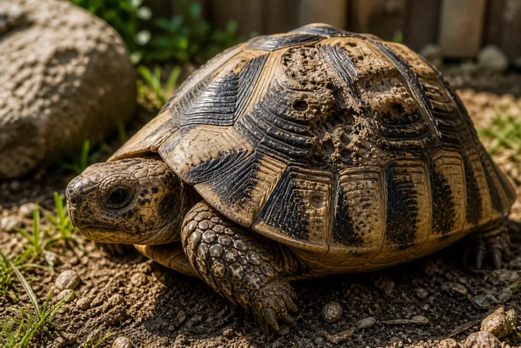 carapace tortue terrestre probleme calcium