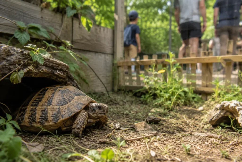cause stress tortue terrestre environnement