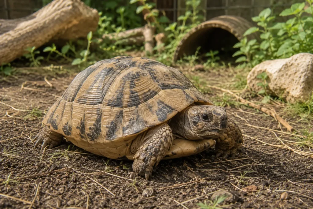 tortue terrestre stress comportement inhabituel