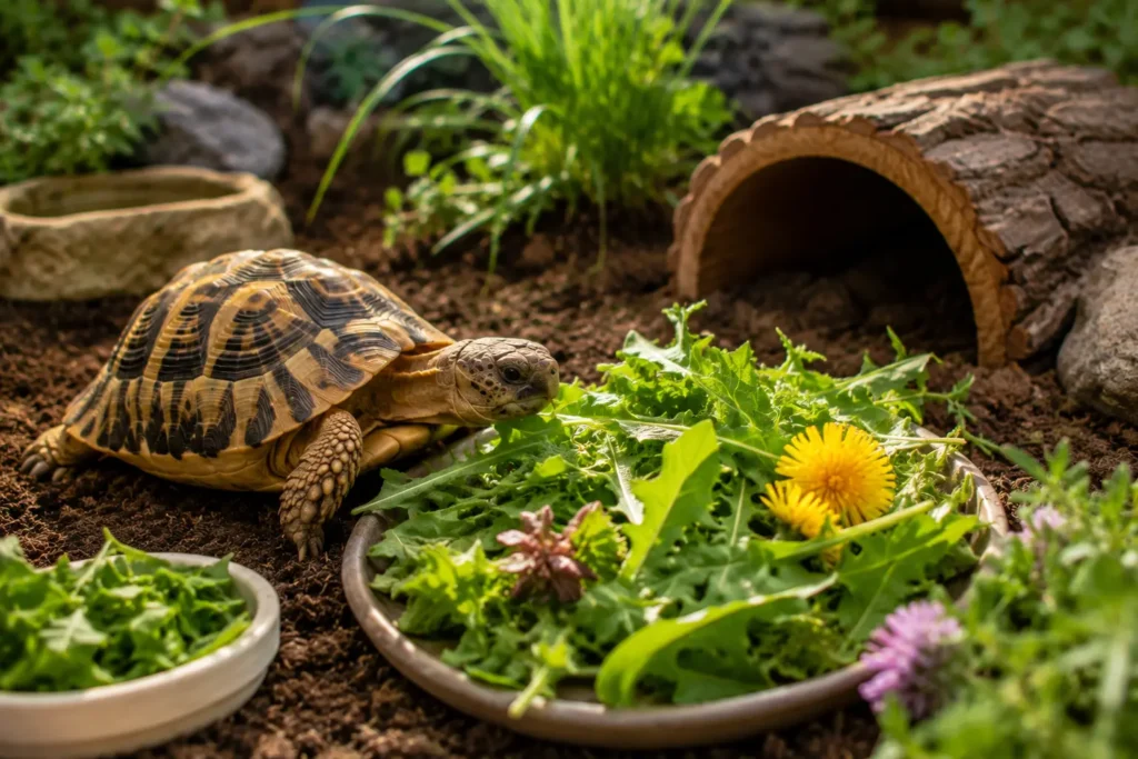 alimentation tortue terrestre vegetaux adaptes